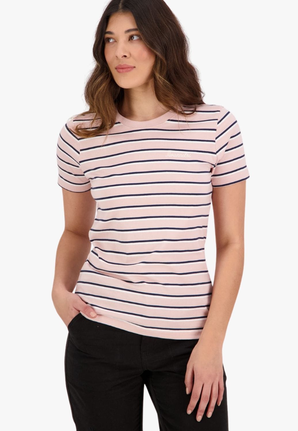 Swanndri CLOTHING-WomensT-Shirts Swanndri Womens Empire Stripe T-Shirt