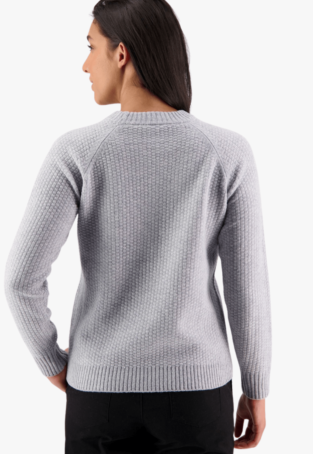 Swanndri CLOTHING-Womens Pullovers Swanndri Womens Hayes Park Waffle Knit Crew