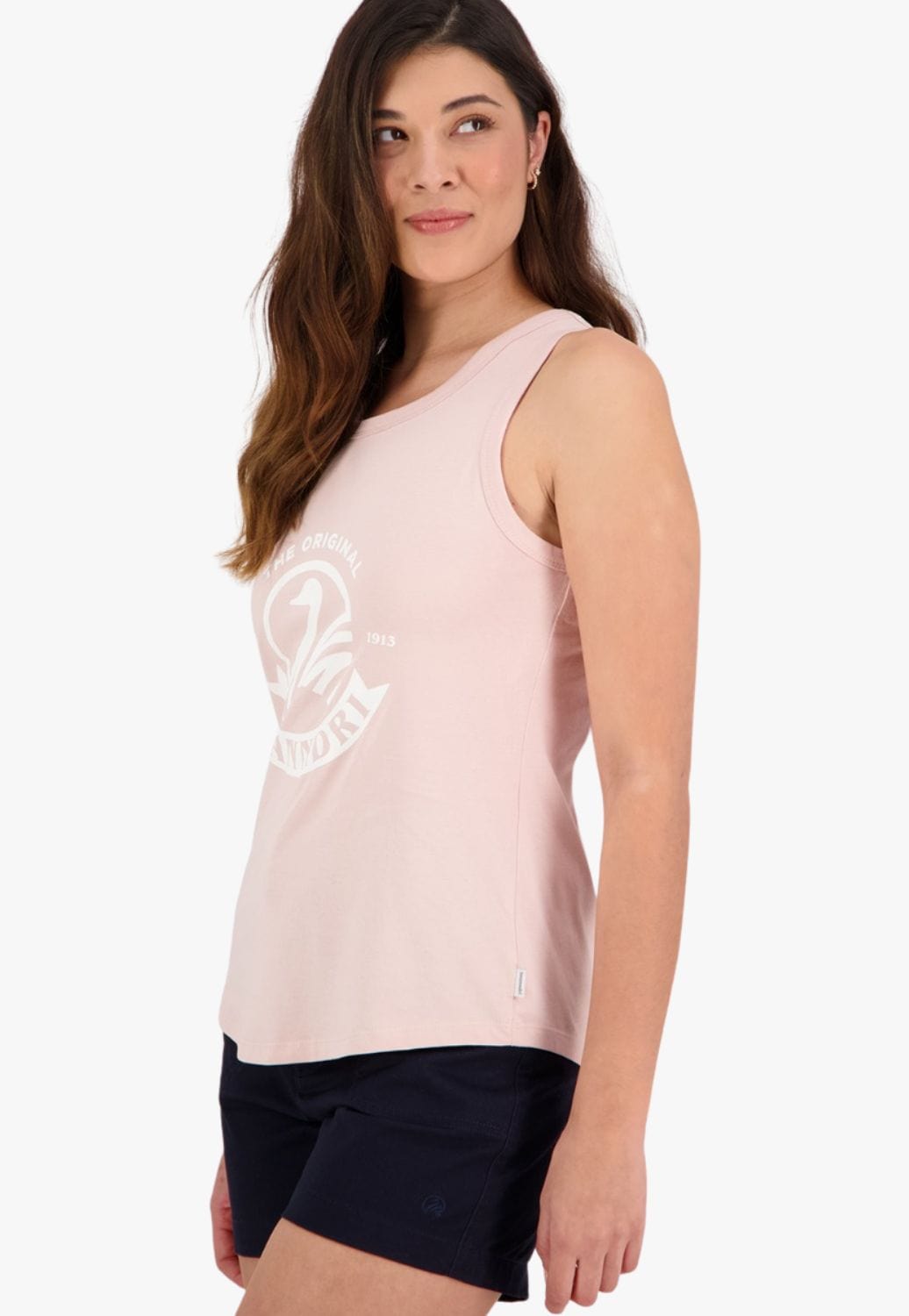 Swanndri CLOTHING-Womens Singlets Tank Tops Swanndri Womens Millbank Print Singlet