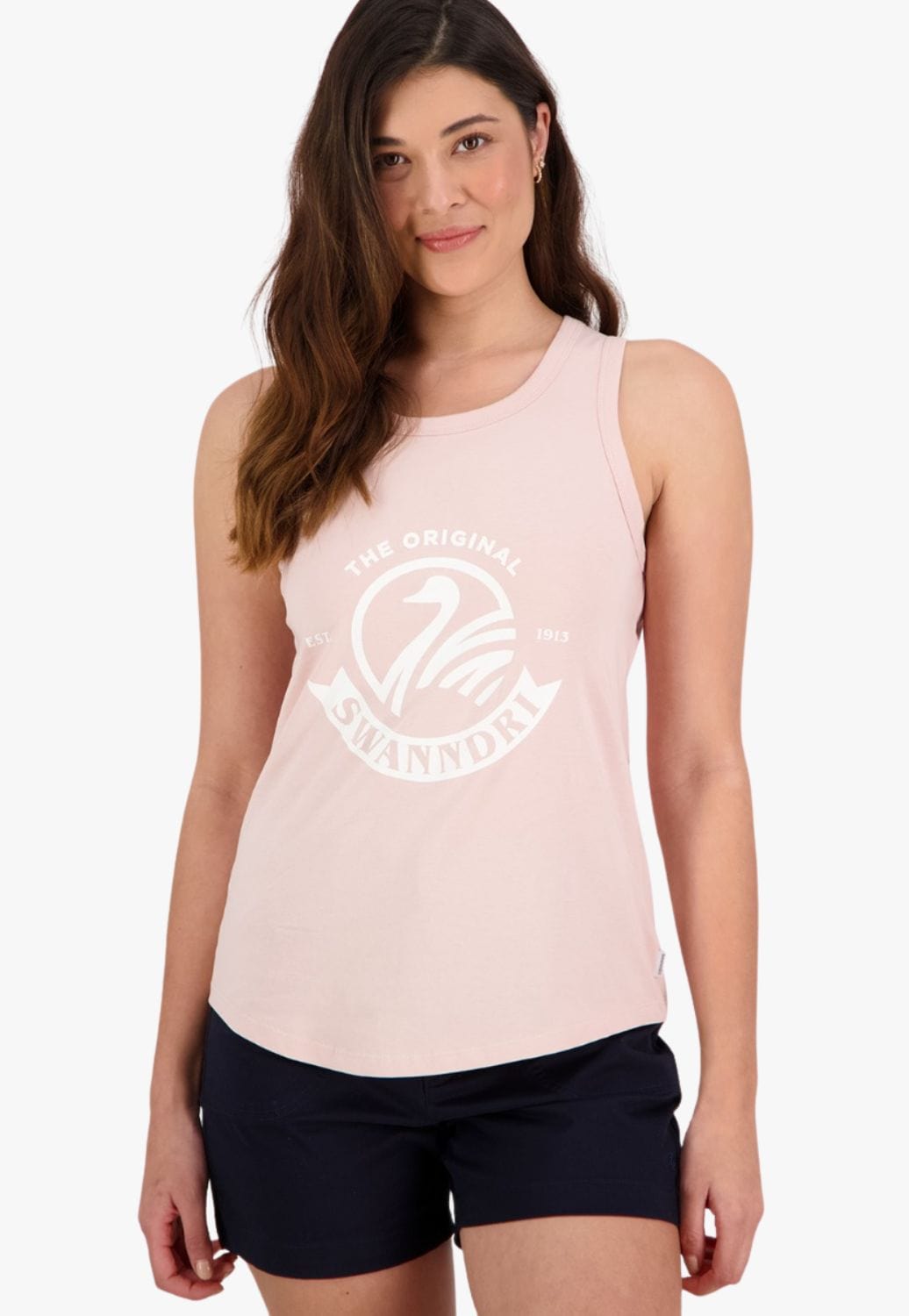 Swanndri CLOTHING-Womens Singlets Tank Tops Swanndri Womens Millbank Print Singlet
