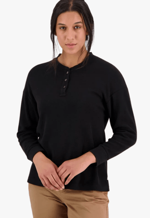 Swanndri CLOTHING-Womens Pullovers Swanndri Womens Parkvale Long Sleeve Henley