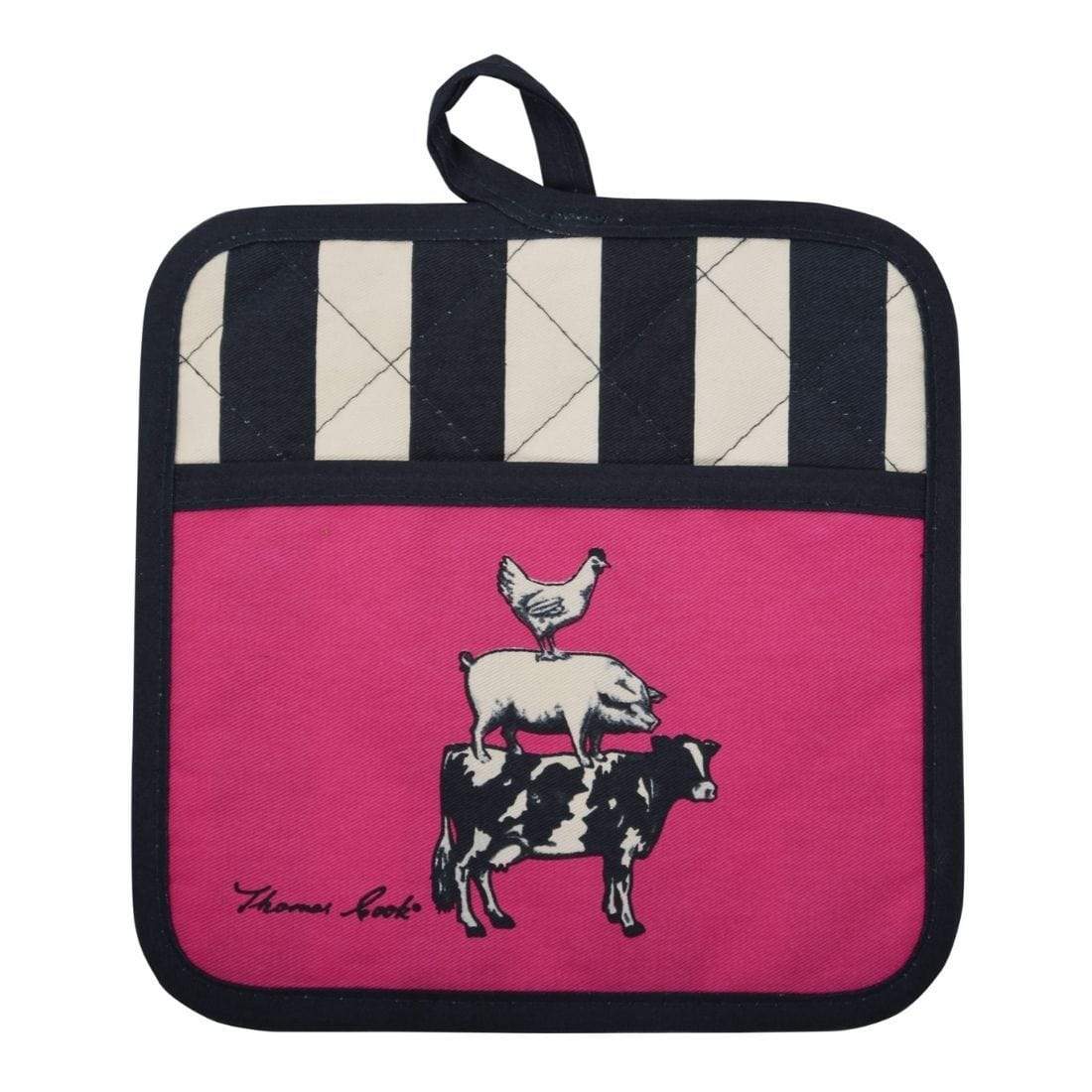 Thomas Cook ACCESSORIES-General Animal Pyramid Thomas Cook Farm Friends Ovenmitt & Pot Holder Set