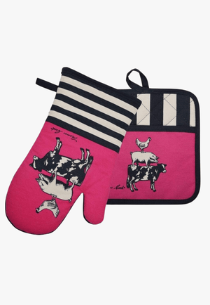 Thomas Cook ACCESSORIES-General Animal Pyramid Thomas Cook Farm Friends Ovenmitt & Pot Holder Set