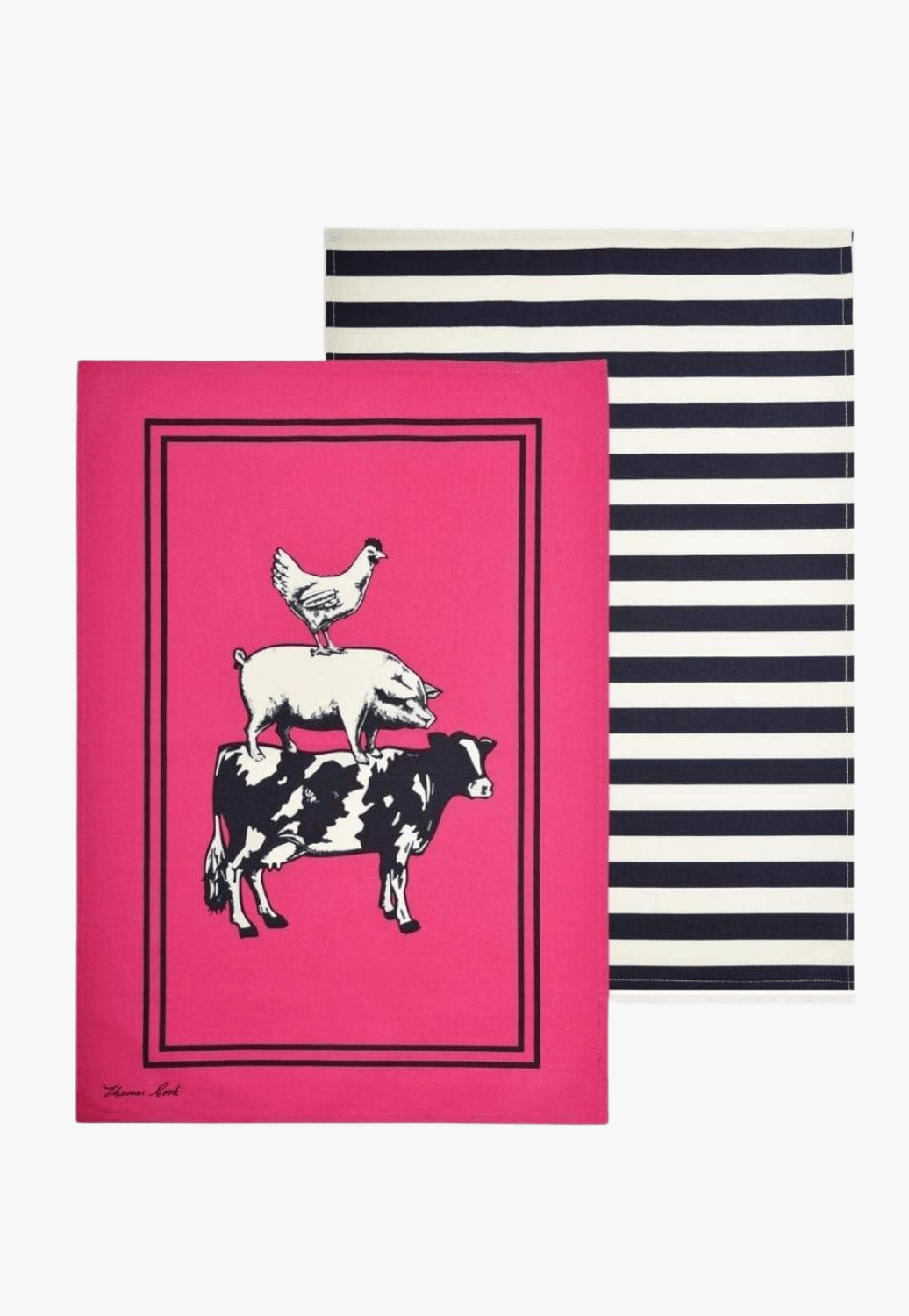 Thomas Cook ACCESSORIES-General Animal Pyramid Thomas Cook Farm Friends Tea Towel 2 Pack