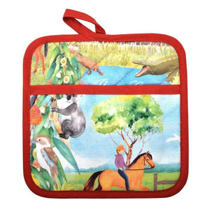 Thomas Cook ACCESSORIES-General Farmyard Thomas Cook Farm Friends Ovenmitt & Pot Holder Set