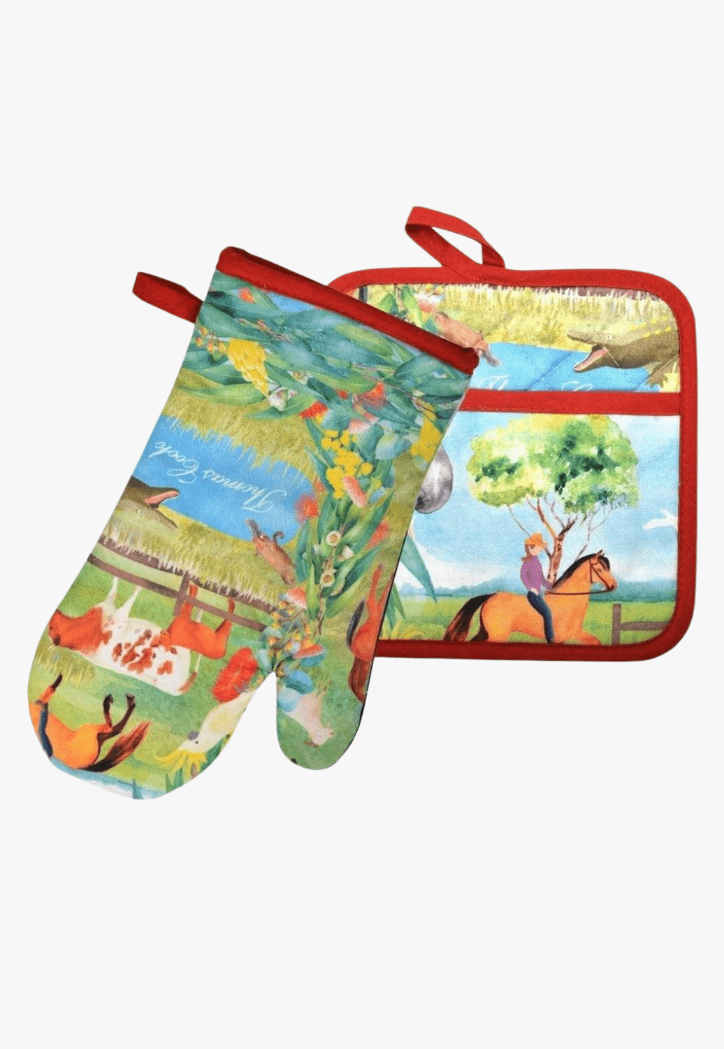 Thomas Cook ACCESSORIES-General Farmyard Thomas Cook Farm Friends Ovenmitt & Pot Holder Set