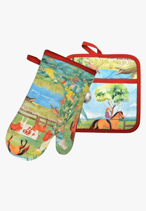 Thomas Cook ACCESSORIES-General Farmyard Thomas Cook Farm Friends Ovenmitt & Pot Holder Set