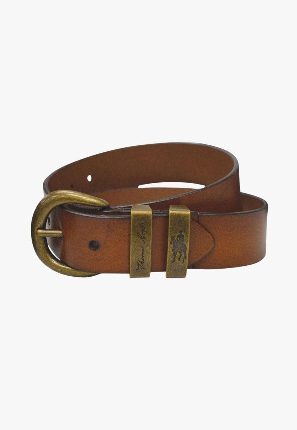 Thomas Cook CLOTHING-Mens Belts & Braces Thomas Cook Brass Twin Keeper Belt