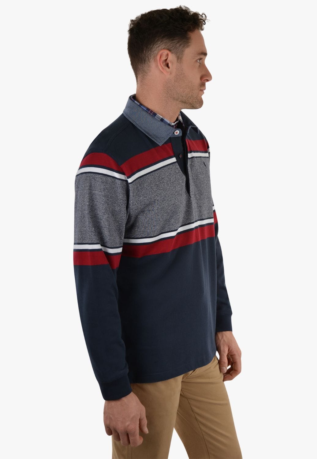 Thomas Cook CLOTHING-Mens Jerseys Thomas Cook Mens Clifton Stripe Rugby