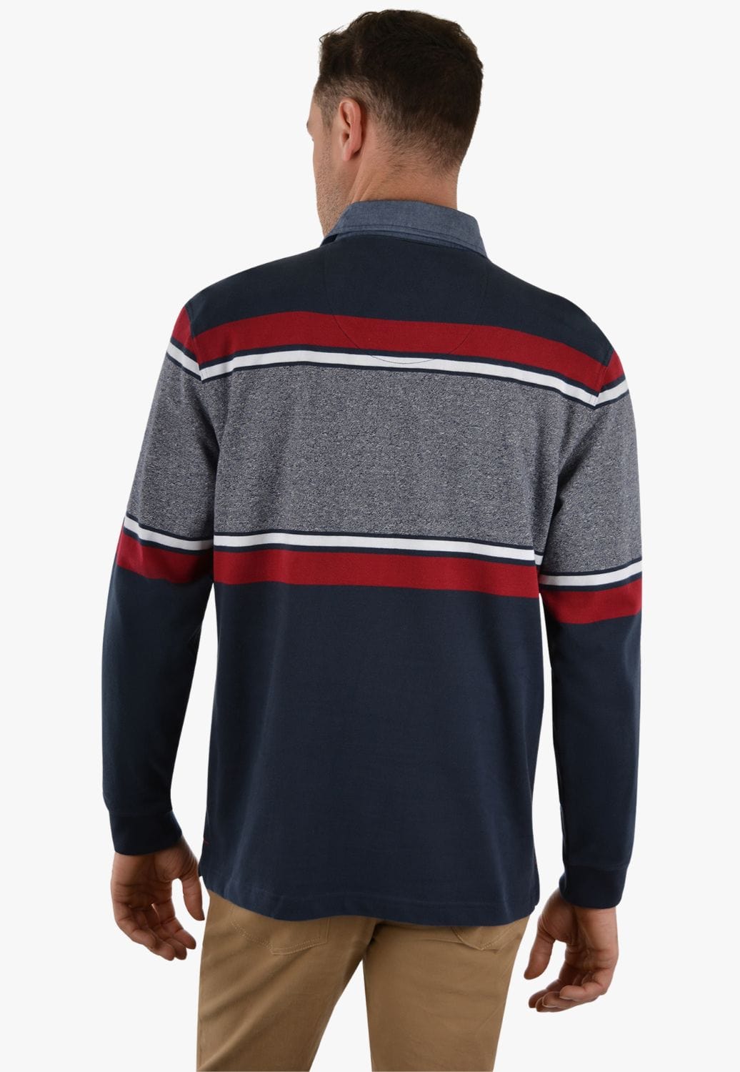 Thomas Cook CLOTHING-Mens Jerseys Thomas Cook Mens Clifton Stripe Rugby