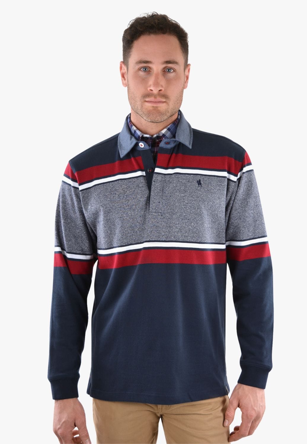 Thomas Cook CLOTHING-Mens Jerseys Thomas Cook Mens Clifton Stripe Rugby