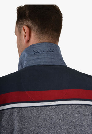 Thomas Cook CLOTHING-Mens Jerseys Thomas Cook Mens Clifton Stripe Rugby