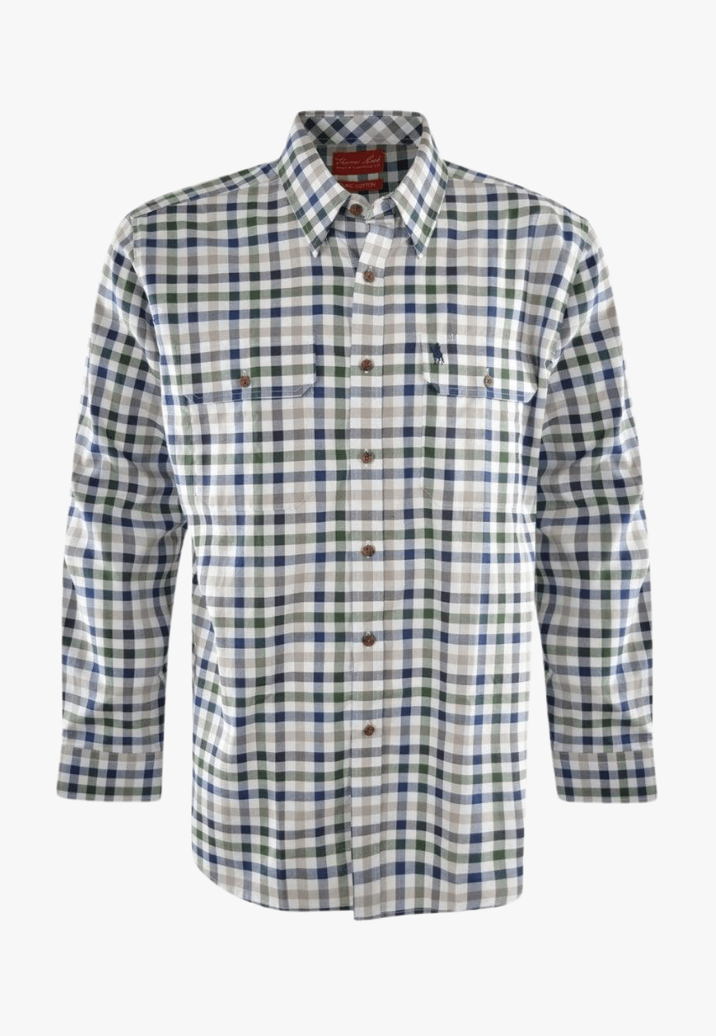 Thomas Cook CLOTHING-Mens Long Sleeve Shirts Thomas Cook Mens Henry Long Sleeve Shirt