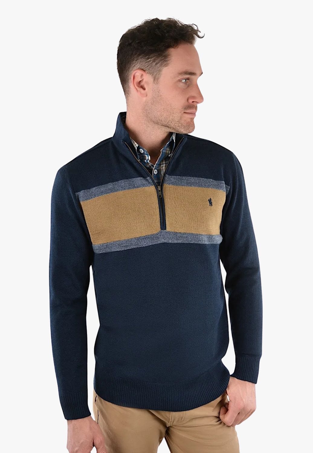 Thomas Cook CLOTHING-Mens Jerseys Thomas Cook Mens Johnson Stripe Merino Blend Rugby