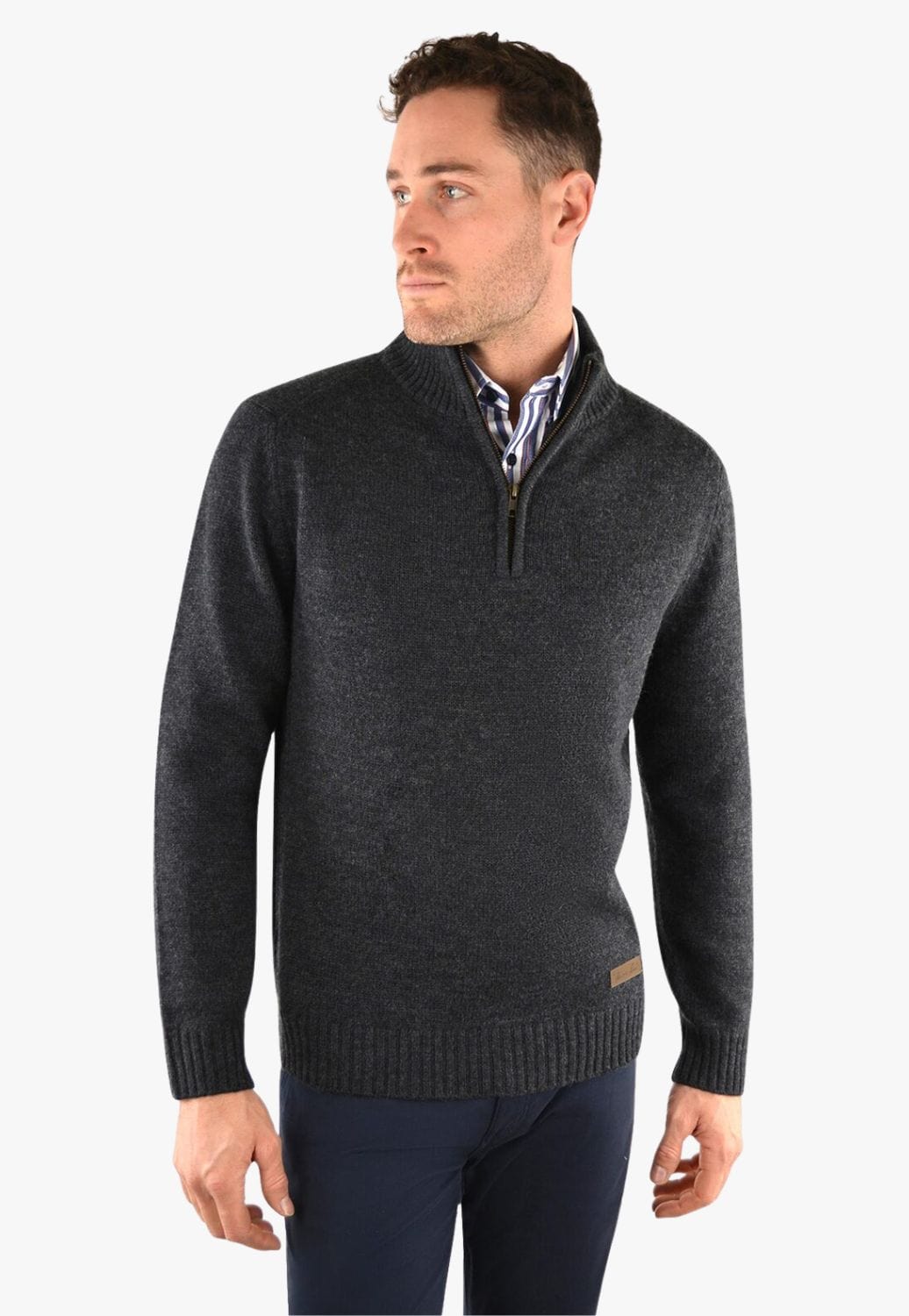 Thomas Cook CLOTHING-Mens Pullovers Thomas Cook Mens Justin Quarter Zip Jumper