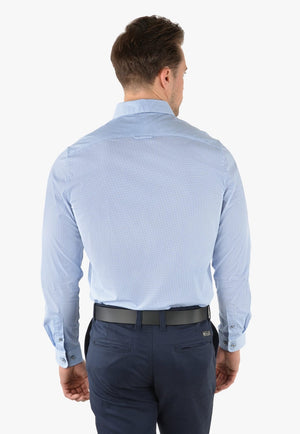 Thomas Cook CLOTHING-Mens Long Sleeve Shirts Thomas Cook Mens William Check Tailored Long Sleeve Shirt