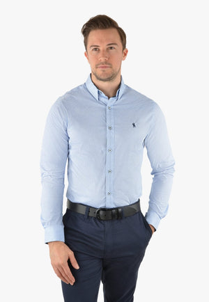 Thomas Cook CLOTHING-Mens Long Sleeve Shirts Thomas Cook Mens William Check Tailored Long Sleeve Shirt
