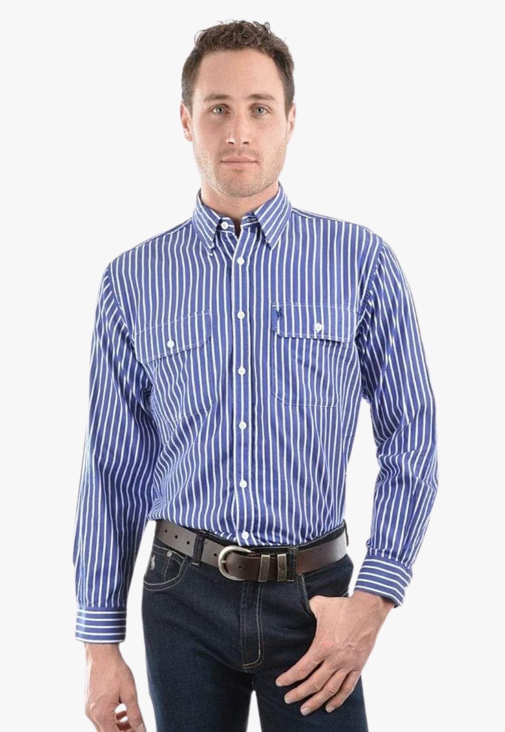 Thomas Cook CLOTHING-Mens Long Sleeve Shirts Thomas Cook Mens Winton Long Sleeve Shirt