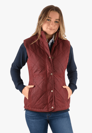 Thomas Cook CLOTHING-Womens Vests Thomas Cook Womens Hazelbrooke Oilskin Vest