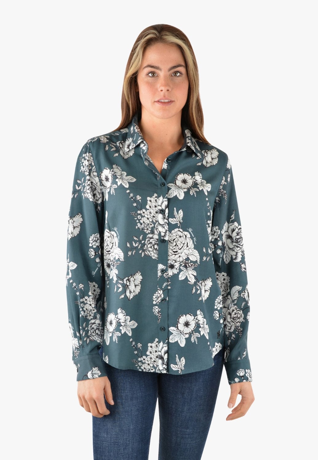 Thomas Cook CLOTHING-Womens Long Sleeve Shirts Thomas Cook Womens Olivia Long Sleeve Shirt