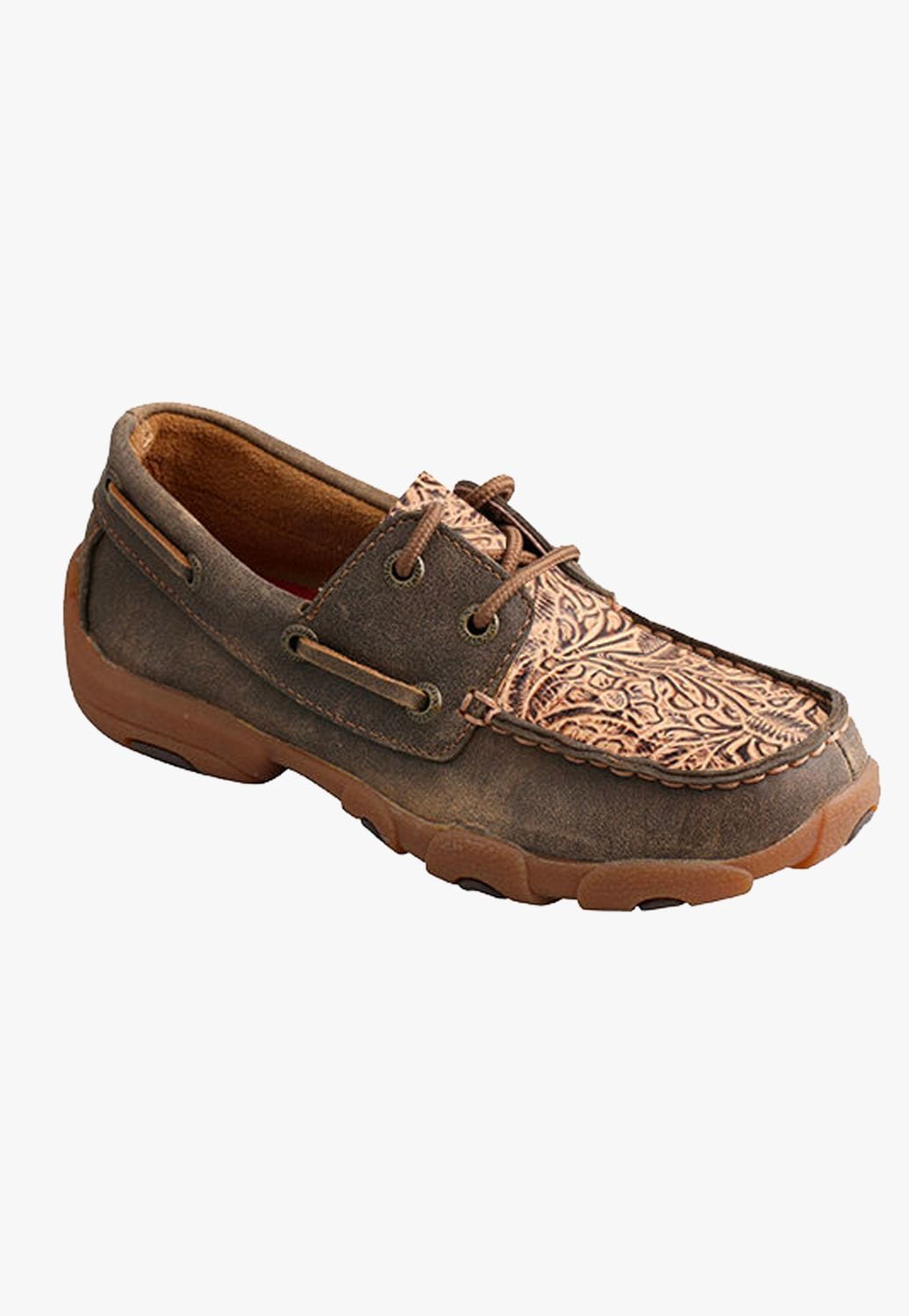 Twisted X FOOTWEAR - Kids Casual Shoes Twisted X Childrens Tooled Casual Moc Shoes