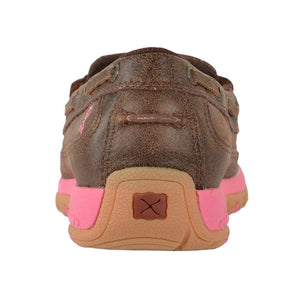 Twisted X FOOTWEAR - Womens Casual Twisted X Womens Pink Ribbon Diamond Slip On Moc