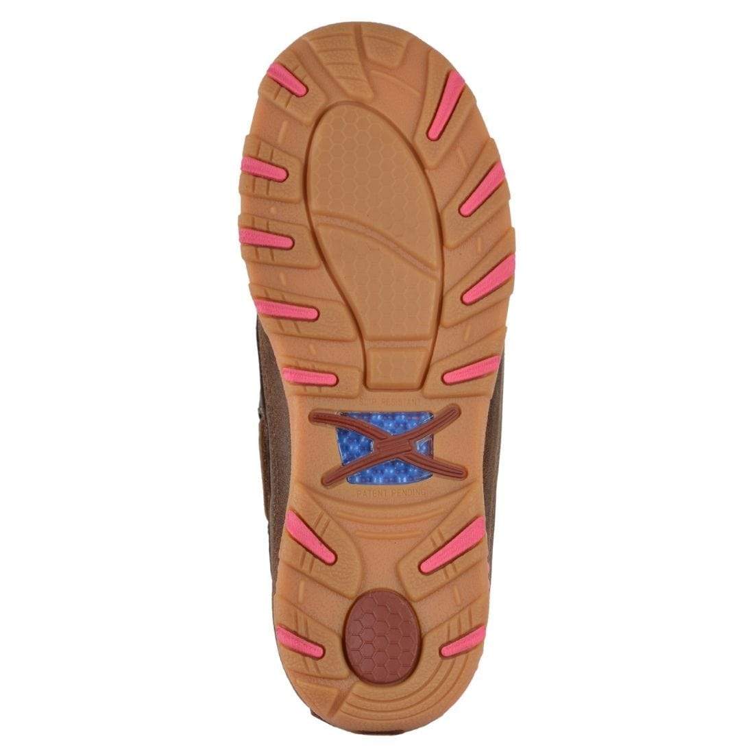 Twisted X FOOTWEAR - Womens Casual Twisted X Womens Pink Ribbon Diamond Slip On Moc