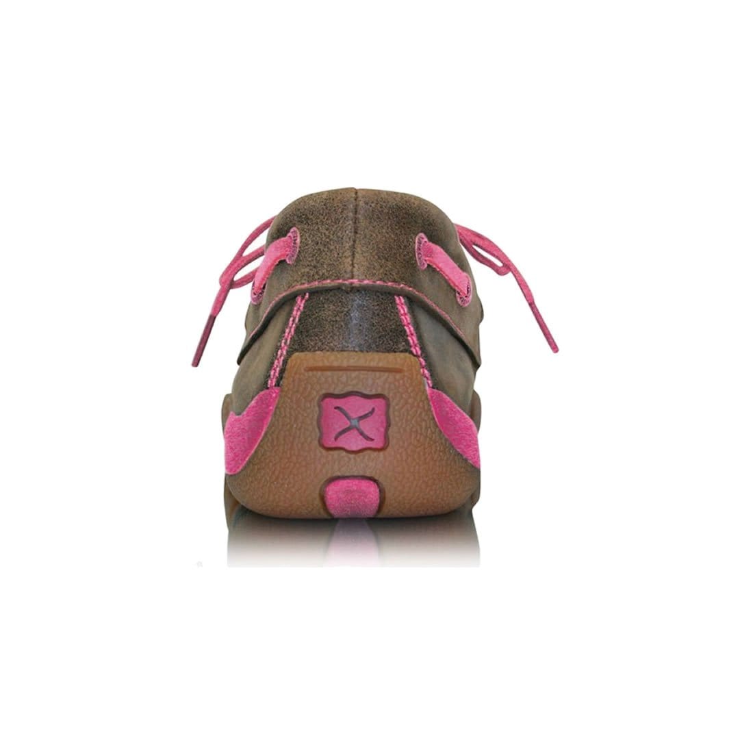 Twisted X FOOTWEAR - Womens Western Boots Twisted X Womens Pink Ribbon Lace Up Moc