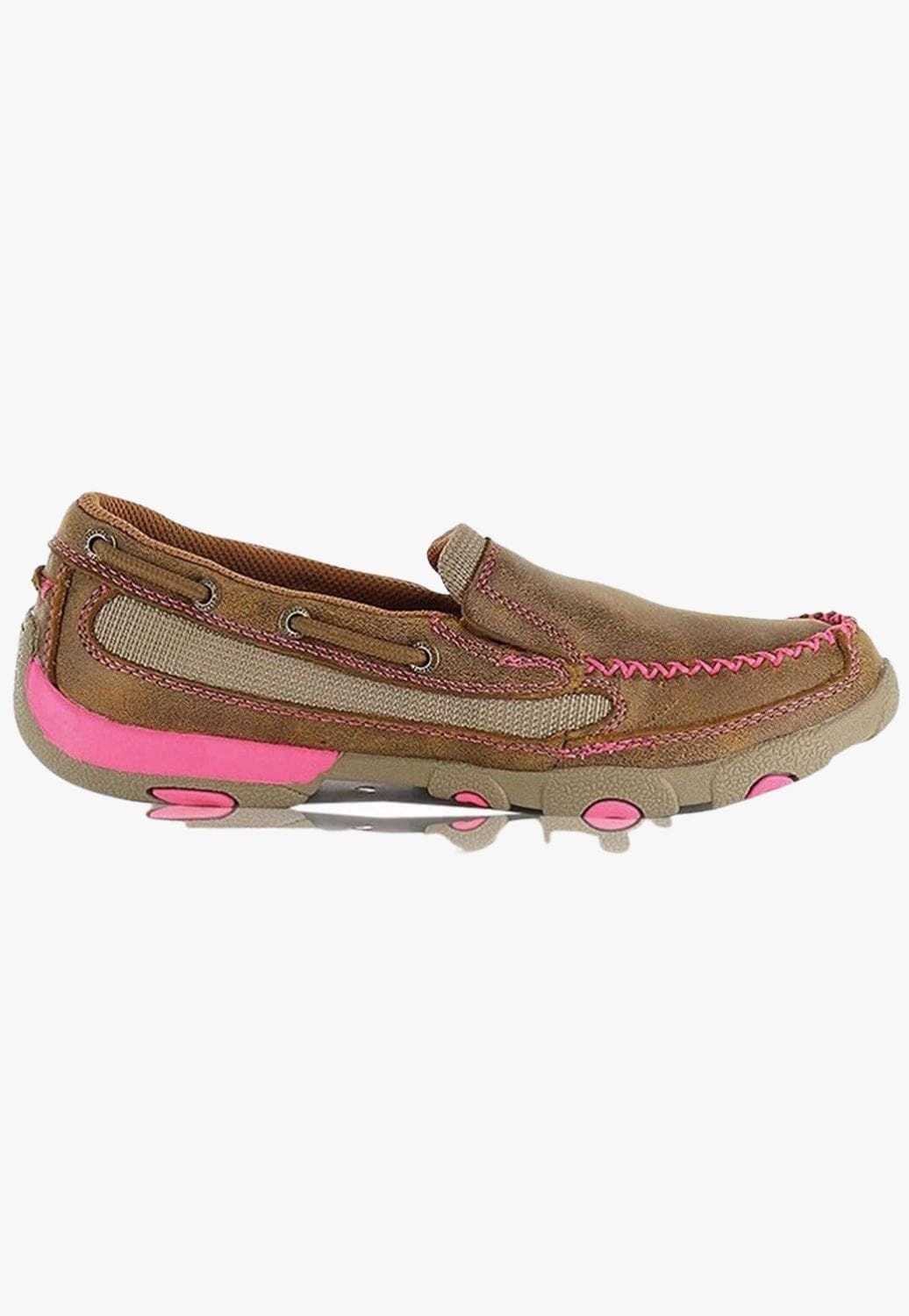 Twisted X FOOTWEAR - Womens Western Boots Twisted X Womens Pink Ribbon Slip On Moc