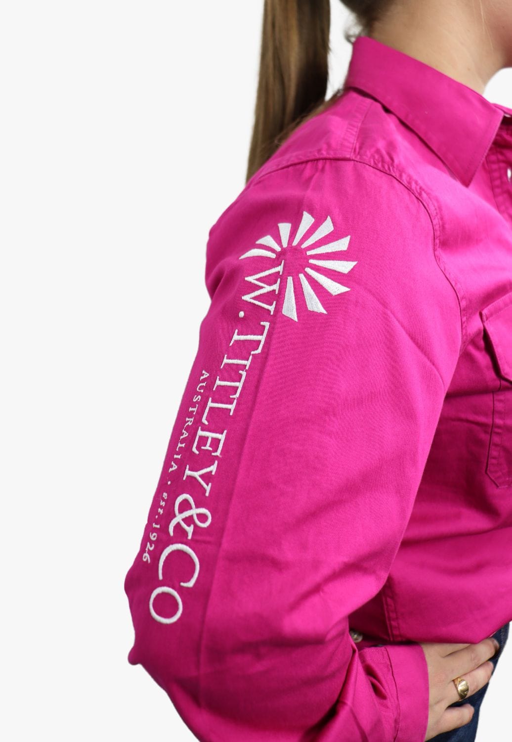 W. Titley and Co CLOTHING-Womens Long Sleeve Shirts W. Titley & Co Womens Closed Front Work Shirt