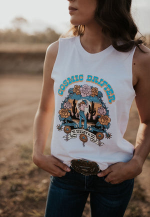 W. Titley and Co CLOTHING-Womens Singlets Tank Tops W. Titley & Co. Womens Cosmic Drifter Tank