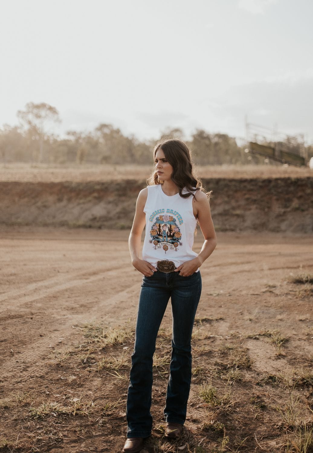 W. Titley and Co CLOTHING-Womens Singlets Tank Tops W. Titley & Co. Womens Cosmic Drifter Tank