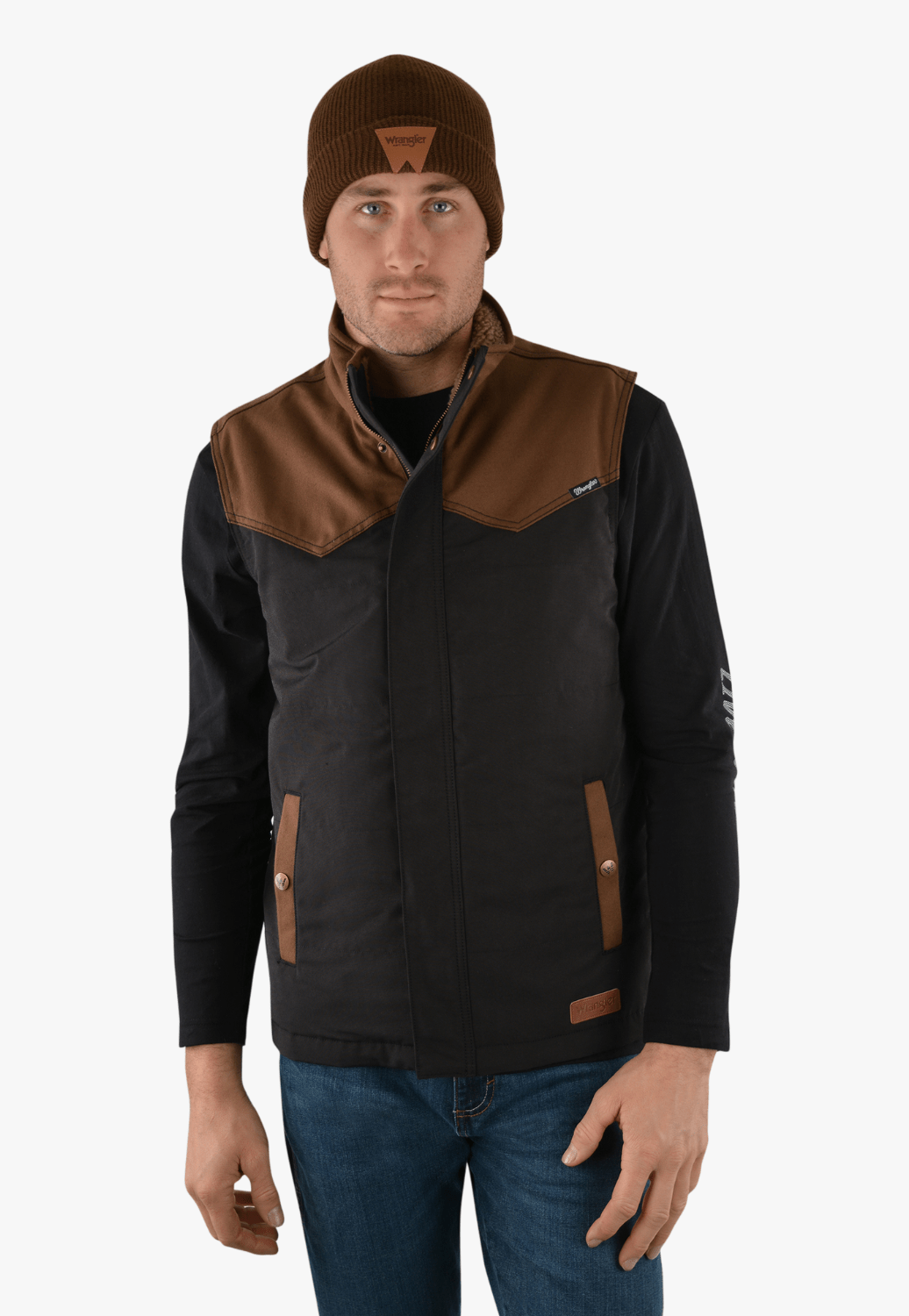 Wrangler CLOTHING-Mens Vests Wrangler Mens Mason Vest