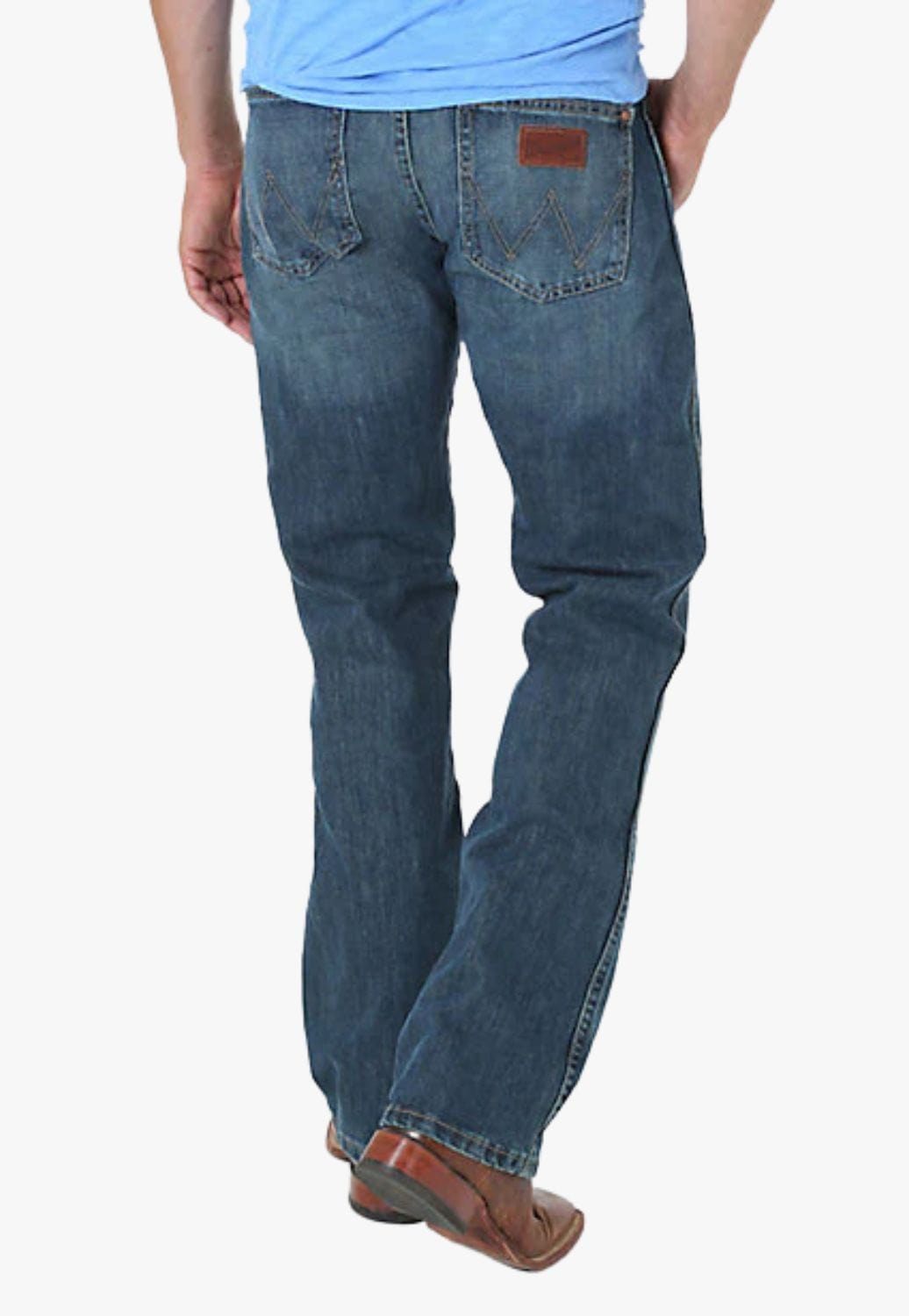 Wrangler CLOTHING-Mens Jeans Wrangler Mens Retro Slim Fit Bootcut Jean