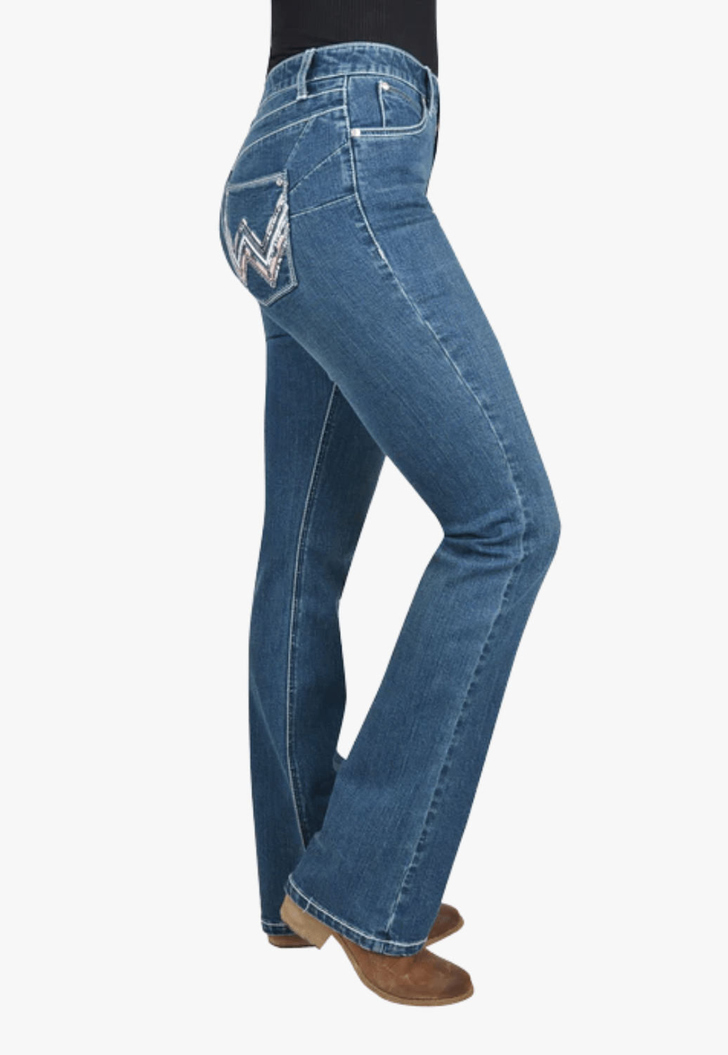 Wrangler CLOTHING-Womens Jeans Wrangler Womens Arizona Q-Baby Booty Up Jean