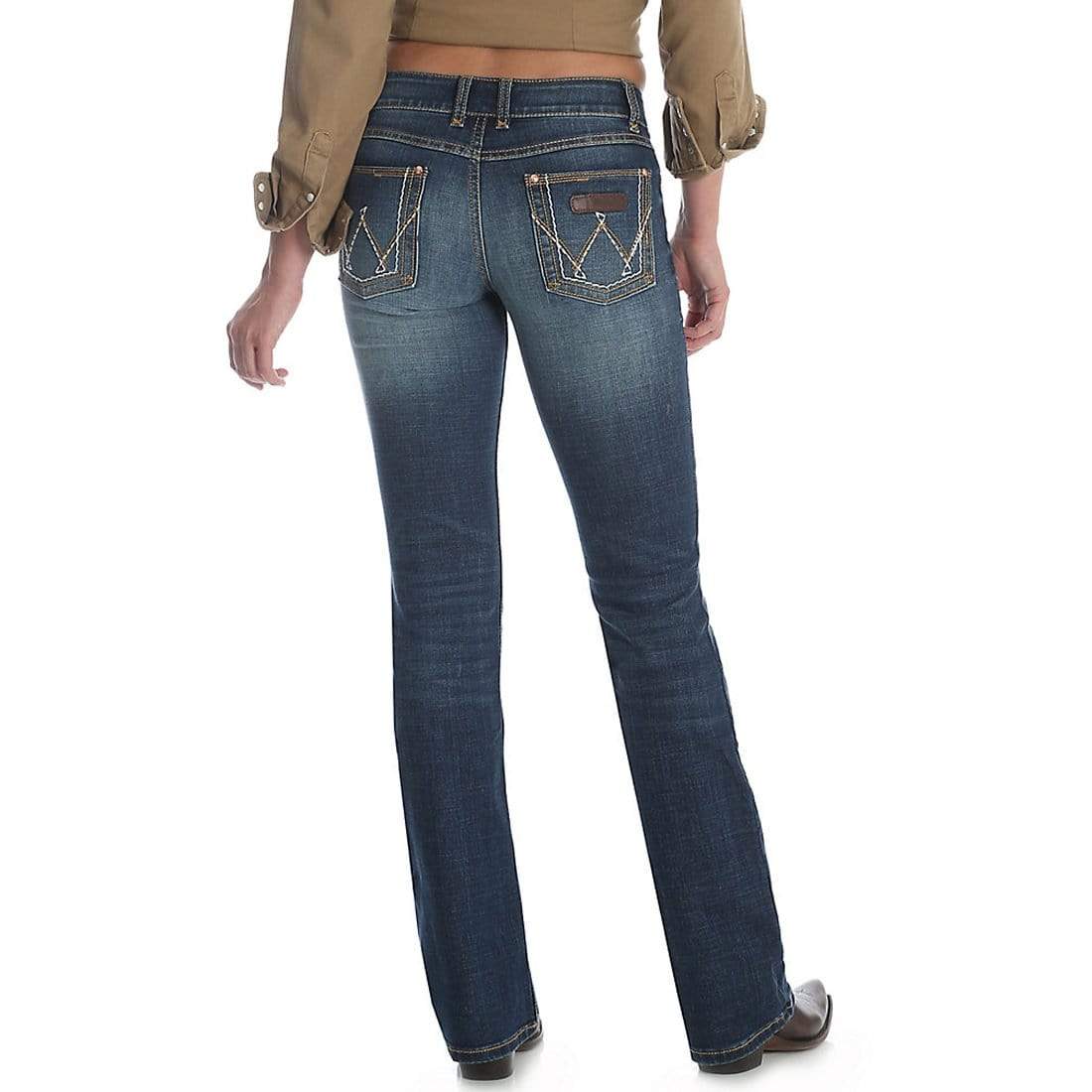 Wrangler CLOTHING-Womens Jeans Wrangler Womens Mae Premium Patch Jeans