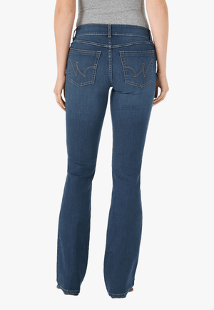 Wrangler CLOTHING-Womens Jeans Wrangler Womens Mid Rise Boot Cut Jean
