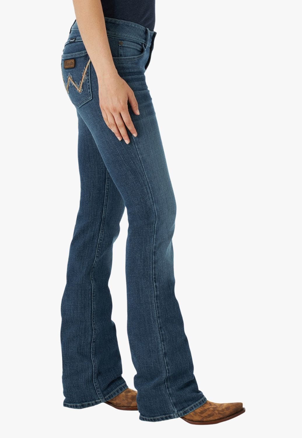 Wrangler CLOTHING-Womens Jeans Wrangler Womens Mid-Rise Mae Bootcut Jean