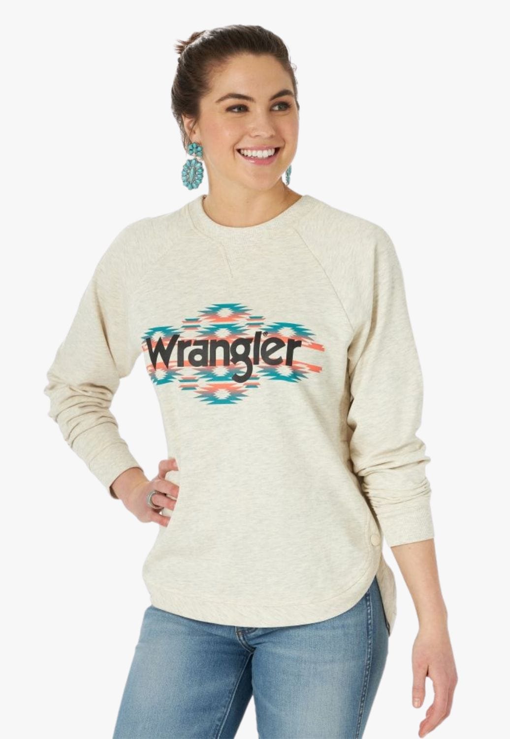 Wrangler CLOTHING-Womens Pullovers Wrangler Womens Retro Punchy Pullover